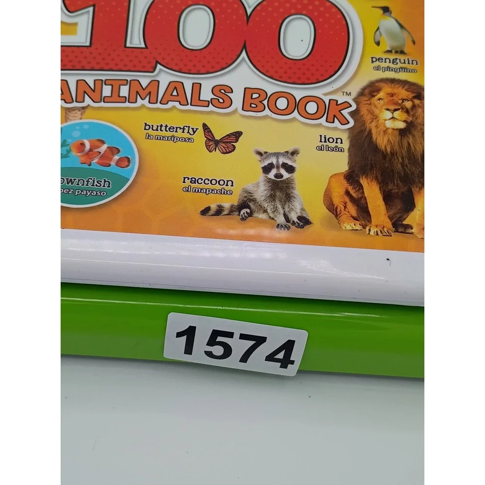 LeapFrog Unisex 100 Animals Book Green Bilingual Learning Toy OS Interactive